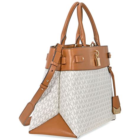 michael kors gramercy lg satchel|Michael Kors Gramercy Signature Satchel .